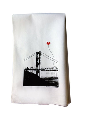 San Francisco Golden Gate Bridge Tea Towel - noteify